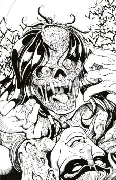 Cover of Cover AA Robson B&W Virgin Variant Cover
