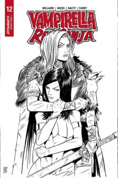 Cover of Cover F Incentive Drew Moss Then And Now Black & White Variant Cover