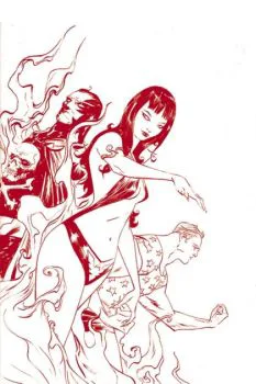 Cover of Cover O Lee Crimson Red Line Art Virgin Cover