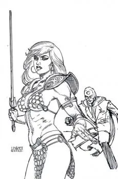 Cover of Cover R Incentive Joseph Michael Linsner Black & White Virgin Variant Cover