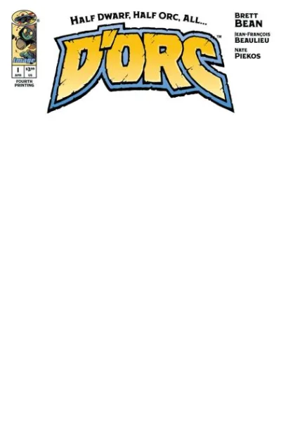 Cover of 4th Printing Blank Variant
