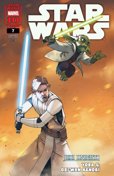 Cover of Bengal Yoda & Obi-Wan Jedi Knights Variant