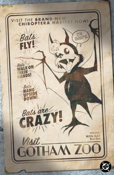 Cover of 3rd Printing Nick Dragotta Gotham Zoo Incentive Virgin Variant