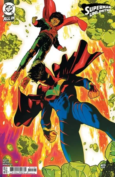 Cover of CVR G Aco Reign Of The Superboys Connecting Card Stock Var