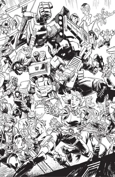 Cover of (Of 5) CVR J B&W Jason Howard Connecting Eu Anniversary Var