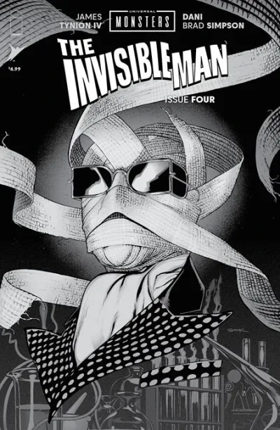 Cover of (Of 4) CVR D Inc 1:25 Ryan Sook B&W Horror Var