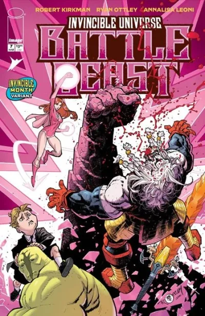 Cover of CVR H Ryan Ottley & Annalisa Leoni Invincible Team Up Var