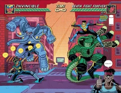 Cover of (Of 5) CVR D Andrew Maclean Invincible Team Up Wraparound Var (Mr)