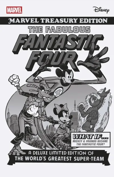 Cover of 1:100 Alessandro Pastrovicchio Black & White Disney What If? Variant