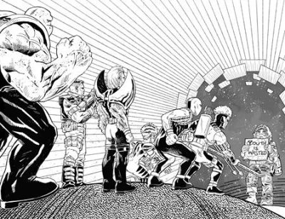 Cover of CVR D Eric Zawadzki Youngblood Team Up B&W Virgin Var (Mr)