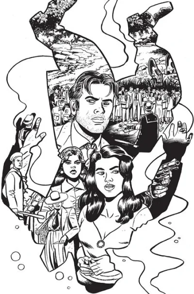 Cover of (Of 5) CVR E Inc 1:10 David Lapham B&W Var (Mr)