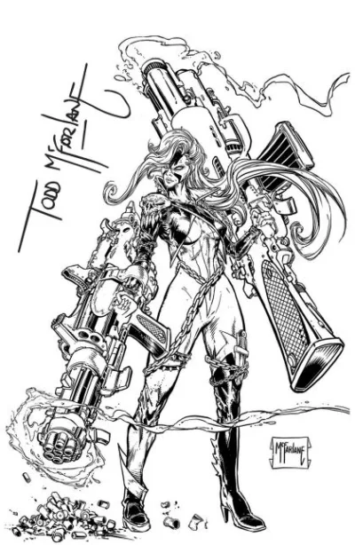 Cover of Todd McFarlane Incentive B&W Virgin Variant