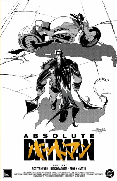 Cover of 4th Printing Javier Fernández Exclusive B&W Gold Foil Variant (2500)
