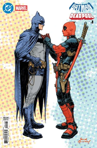 Cover of (One Shot) CVR N Frank Quitely Batman Deadpool Card Stock Var