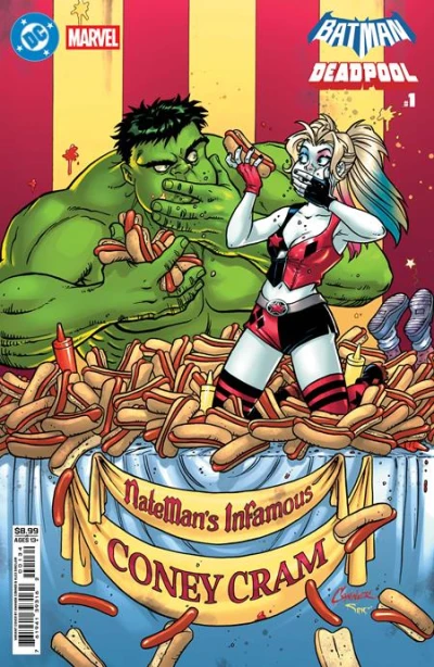 Cover of (One Shot) CVR F Amanda Conner Harley Quinn Hulk Card Stock Var