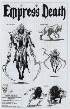 Cover of Diego Bernard Empress’s Monsters Design Variant (Ltd. 50)