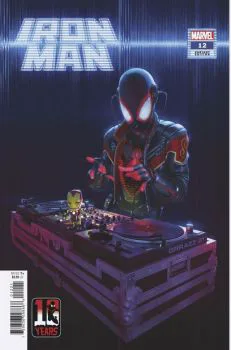 Cover of Variant Rahzzah Miles Morales Spider-Man 10th Anniversary Cover