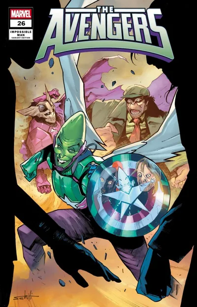 Cover of Valerio Schiti Impossible Man Pop-up Variant