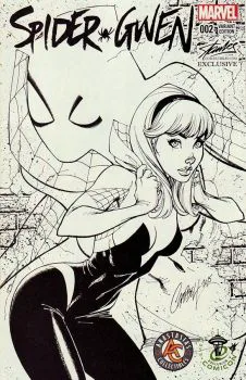 Cover of J. Scott Campbell Exclusive B&W Variant