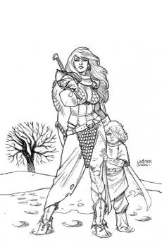 Cover of Cover M Incentive Joseph Michael Linsner Black & White Virgin Variant Cover