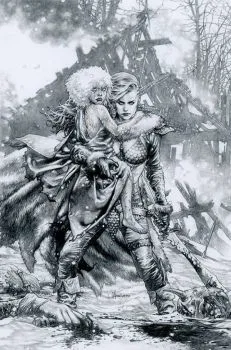 Cover of Cover U 1:15 Jay Anacleto B&W Virgin Variant