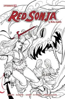 Cover of Cover F Incentive Mirka Andolfo Black & White Variant Cover