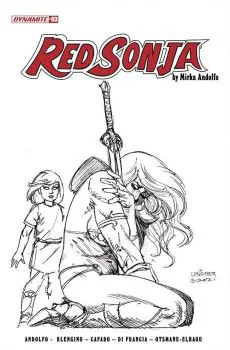 Cover of Cover H Incentive Joseph Michael Linsner Black & White Variant Cover