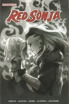 Cover of Cover F Incentive Mirka Andolfo Black & White Variant Cover