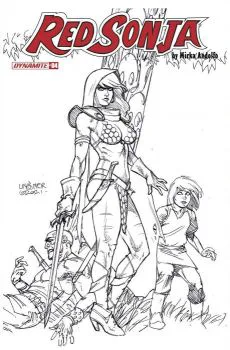 Cover of Cover H Incentive Joseph Michael Linsner Black & White Variant Cover