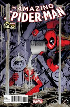 Cover of Cover D Michael Golden Incentive 75 Years Anniversary Deadpool Variant (1:25)