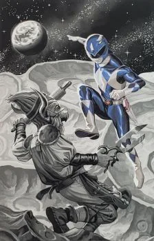 Cover of Steve Morris Exclusive Blue Ranger Spotlight Variant