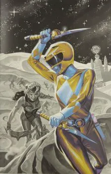 Cover of Steve Morris Exclusive Yellow Ranger Spotlight Variant