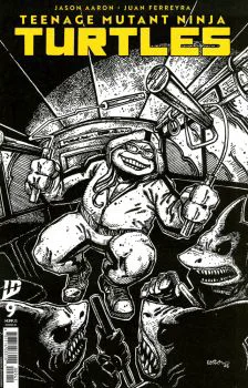 Cover of Kevin Eastman B&W Variant (1:10)