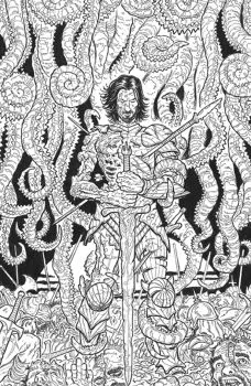 Cover of Cover I Steve Skroce Unlockable B&W Variant
