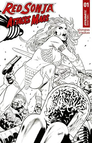 Cover of Greg Land Incentive B&W Virgin Variant (1:10)