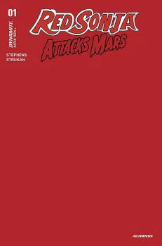 Cover of Red Blank Authentix Cover Variant