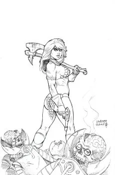 Cover of Joseph Michael Linsner Incentive B&W Virgin Variant (1:20)
