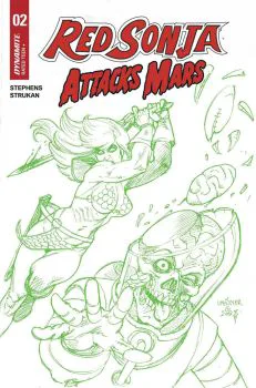 Cover of Joseph Michael Linsner Incentive Martian Green Variant (1:7)