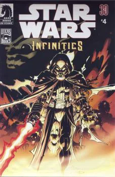 Cover of Cover B Ad Free version with Star Wars Comic Pack #8 action figures