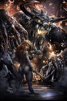 Cover of Clayton Crain & Sara Frazetta MegaCon Exclusive Variant