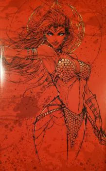 Cover of Jamie Tyndall Blood Red Virgin Variant