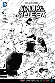 Cover of Evan Doc Shaner Adult Coloring Book Wraparound Variant Cover