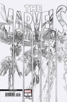 Cover of 2nd Printing B&W Sketch Variant