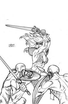 Cover of Incentive Joseph Michael Linsner Line Art Virgin Variant Cover