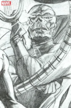 Cover of Incentive Alex Ross Timeless Red Skull Virgin Sketch Cover