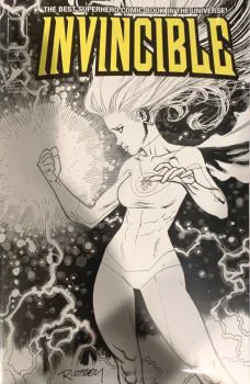 Cover of Cover E Ryan Ottley SDCC Exclusive B&W Variant