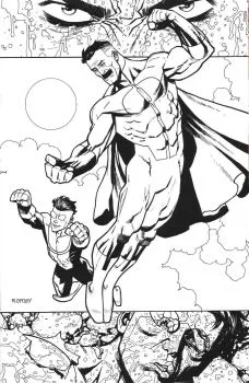 Cover of Cover F Ryan Ottley SDCC Exclusive B&W Variant