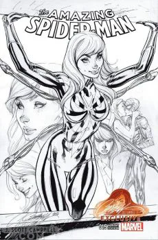 Cover of Cover D J.Scott Campbell Exclusive B&W Variant (Ltd. to 1500)