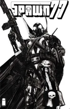 Cover of Cover S Mark Spears Spawn ‘77 Toy Edition B&W Variant