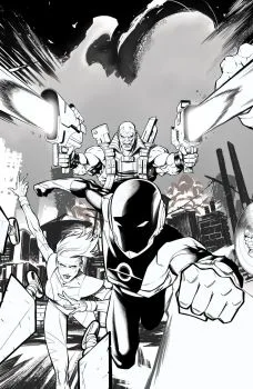 Cover of Cover E Daniel Bayliss Youngblood Team-Up B&W Virgin Variant